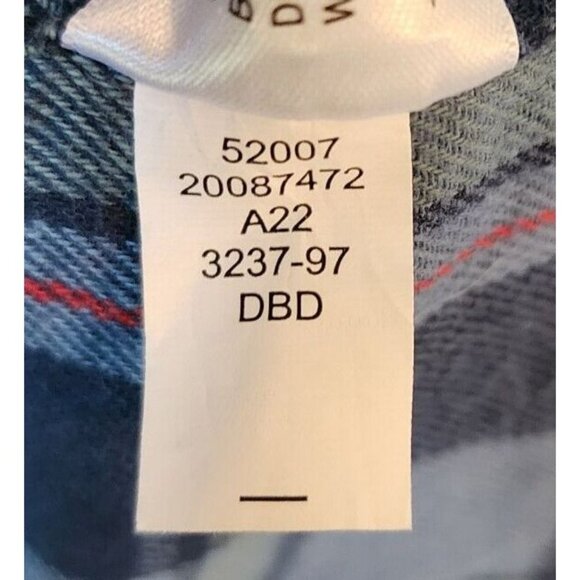 Duluth Trading Co Relaxed Fit Plaid Button Down Long Sleeve Flannel Shirt Size L - Picture 13 of 14